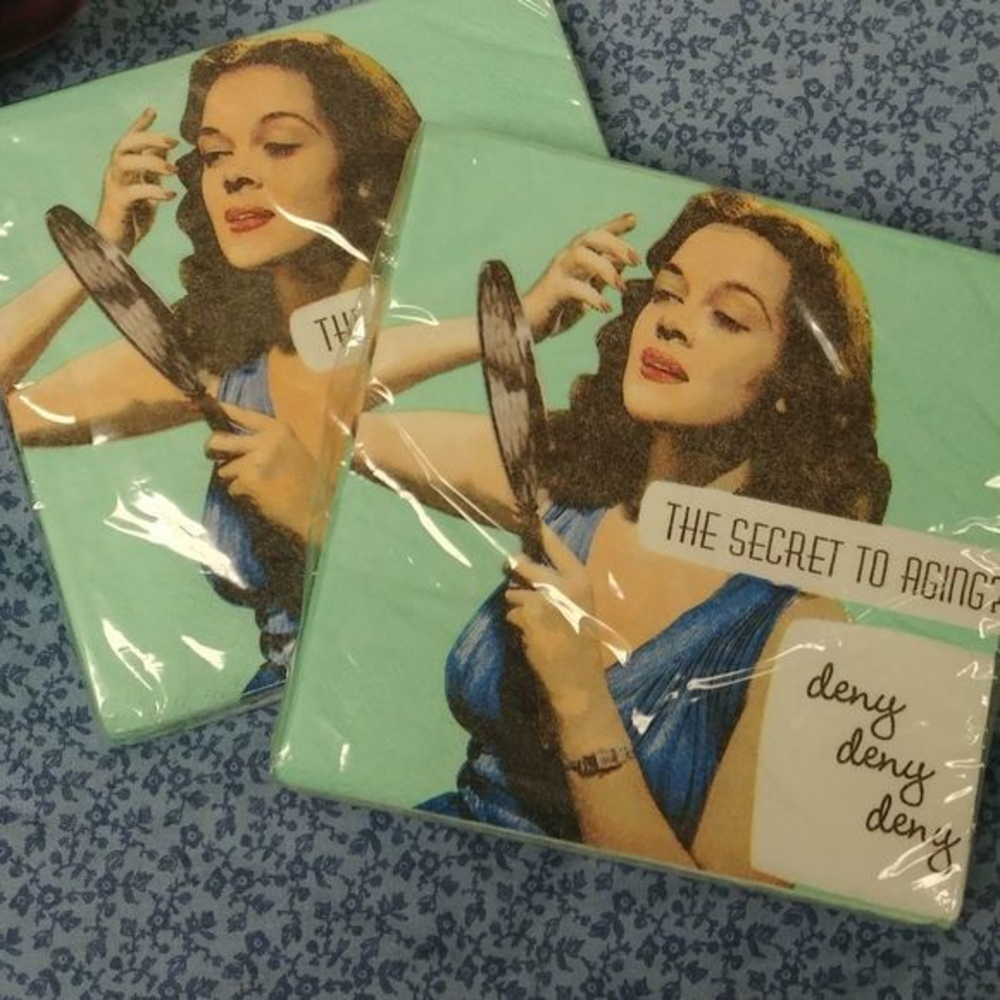 Secret to Aging‎ Beverage Napkins